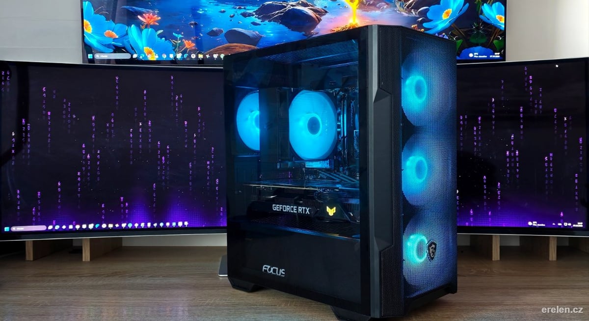 Herní RGB PC AM4 – 5700 / RTX 3070 / 750W Gold — AMD Ryzen 7 5700 — ASUS TUF Gaming GeForce RTX 3070 8GB — Erelen Olomouc — foto 1