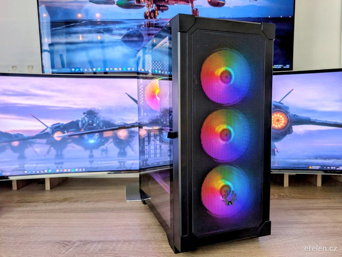 Herní PC s RGB – Intel i5 10400F / 3060 ti — Intel Core i5-10400F — Gigabyte RTX 3060 ti 8GB — Erelen Olomouc — foto 1