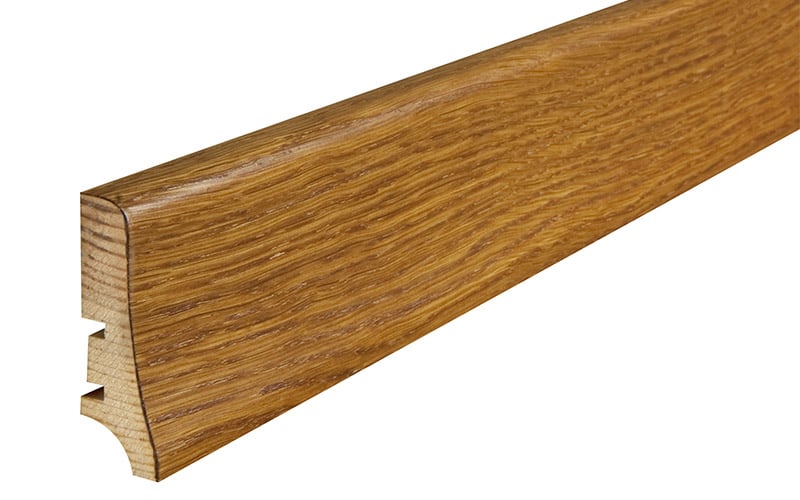 Podlahová soklová lišta dýhovaná, dýha dub, 2200 x 58 mm, profil P20, P2012012A