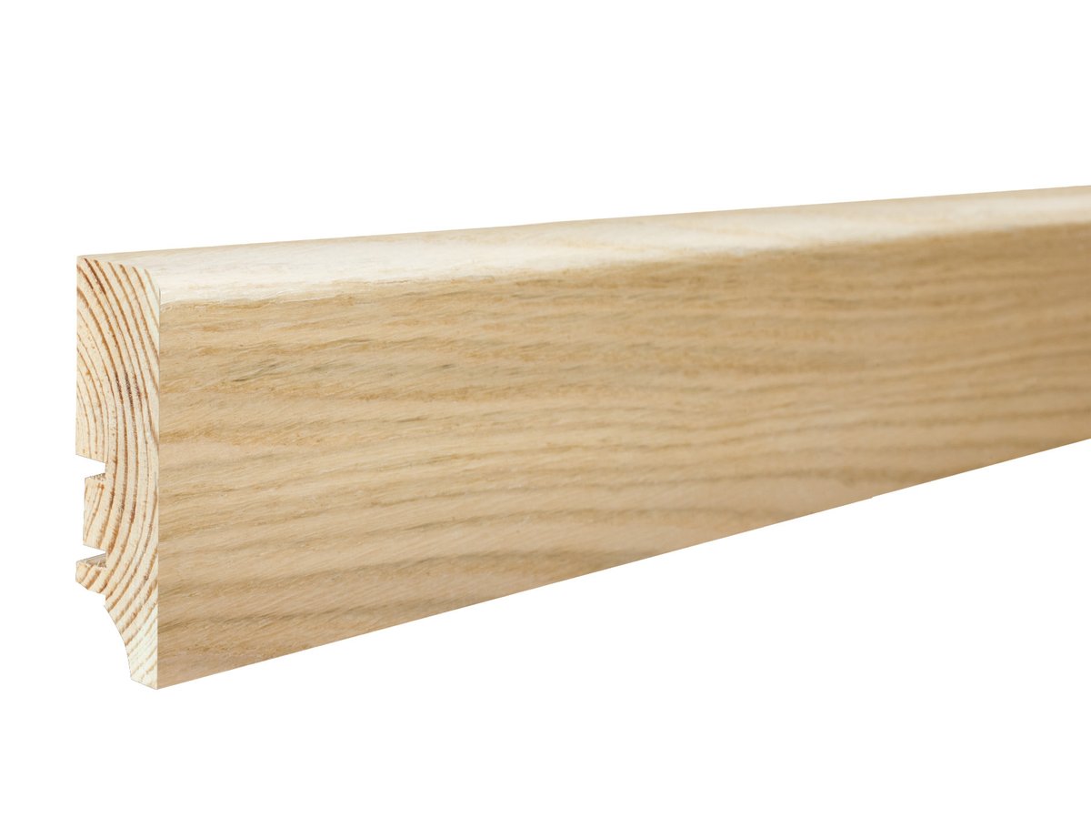 Podlahová soklová lišta dýhovaná, dýha dub, 2200 x 60 mm, profil P6S, P6S01032A