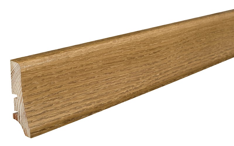 Podlahová soklová lišta dýhovaná, dýha dub, olej, 2200 x 58 mm, profil P20, P2001212A