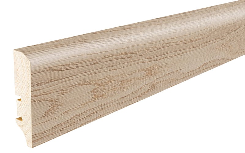 Podlahová soklová lišta dýhovaná, dýha dub, 2200 x 60 mm, profil P6S, P6S01342A