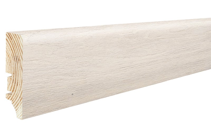 Podlahová soklová lišta dýhovaná, dýha dub, olej, 2200 x 60 mm, profil P6P, P6P01242A