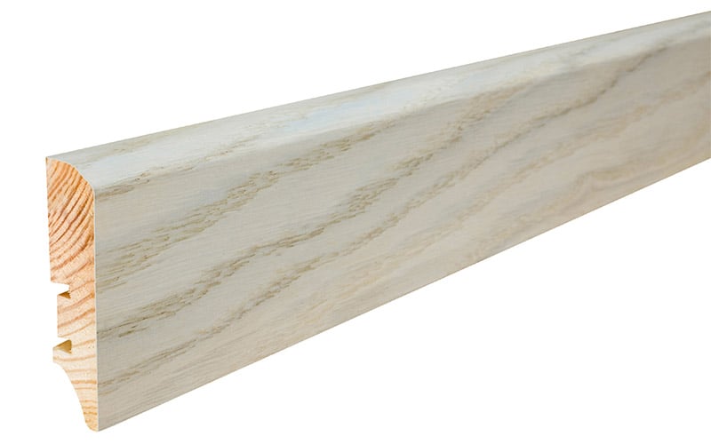 Podlahová soklová lišta dýhovaná, dýha dub, olej, 2200 x 60 mm, profil P50, P5001242A