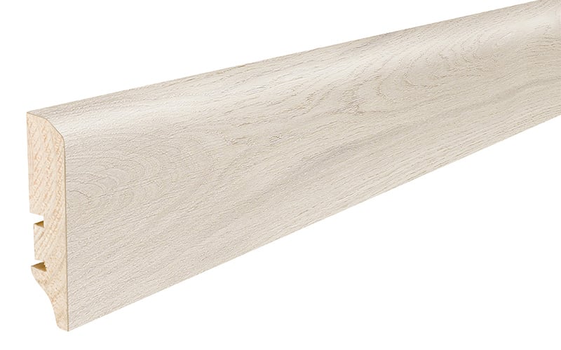 Podlahová soklová lišta dýhovaná, dýha dub, cream2, lak standard, 2200 x 60 mm, profil P50, P5001352A