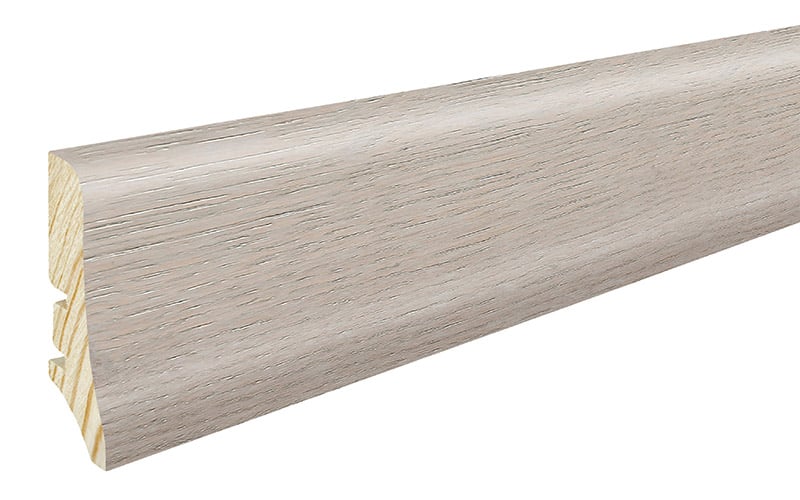 Podlahová soklová lišta dýhovaná, dýha dub, olej, 2200 x 58 mm, profil P20, P2001242A