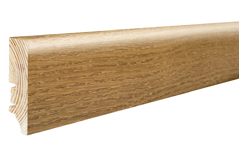 Podlahová soklová lišta dýhovaná, dýha dub, olej, 2200 x 60 mm, profil P6P, P6P01212A