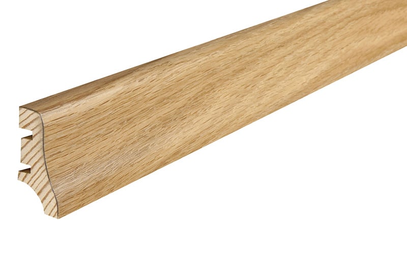 Podlahová soklová lišta dýhovaná, dýha dub, olej, 2200 x 40 mm, profil P10, P1001091A