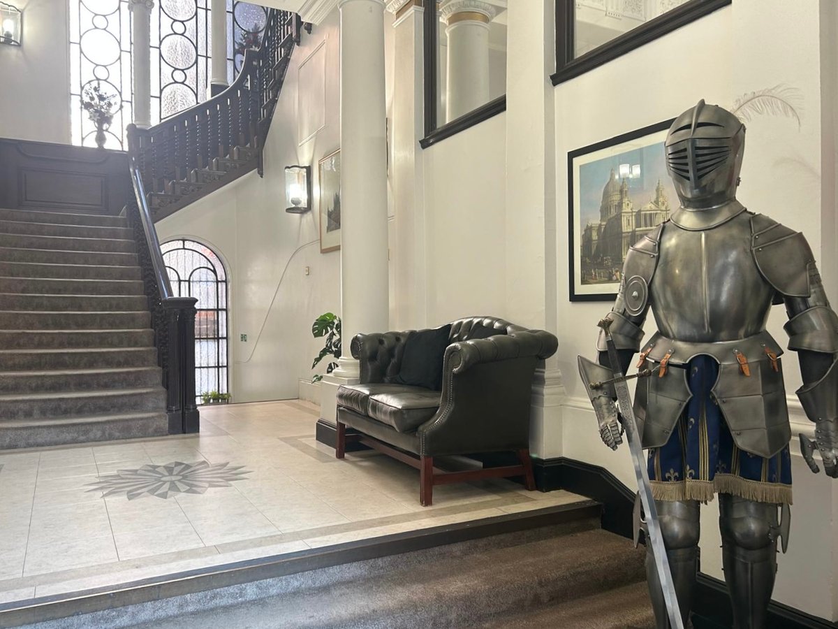 The lobby and waiting area