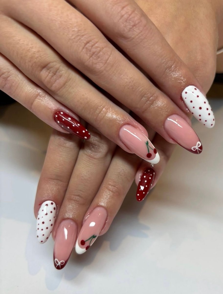 Gel extension close-up