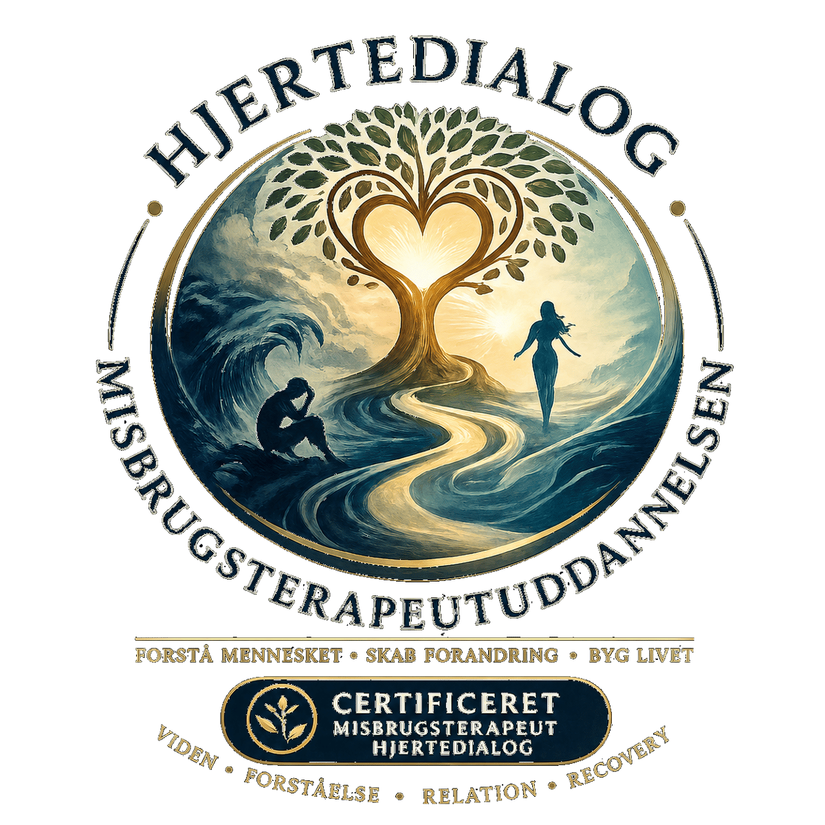 HjerteDialog Misbrugsterapeutuddannelsen – logo