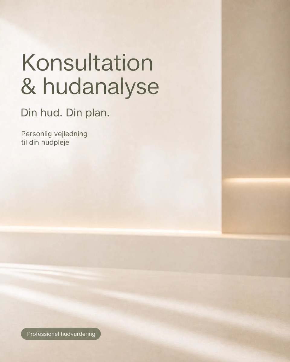 Konsultation og hudanalyse med personlig hudvurdering