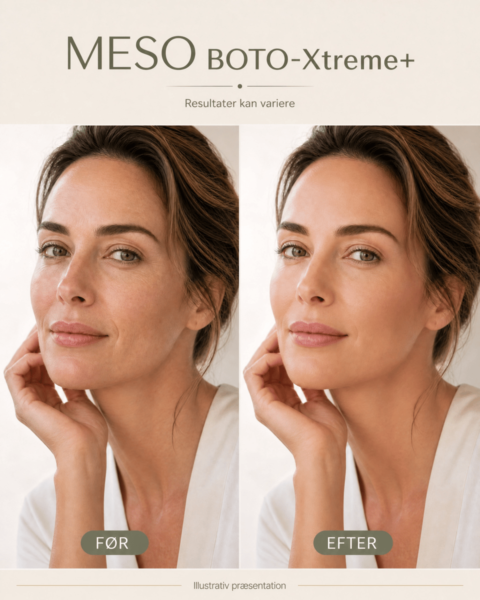MESO BOTO-Xtreme+ illustrativ før- og efterpræsentation