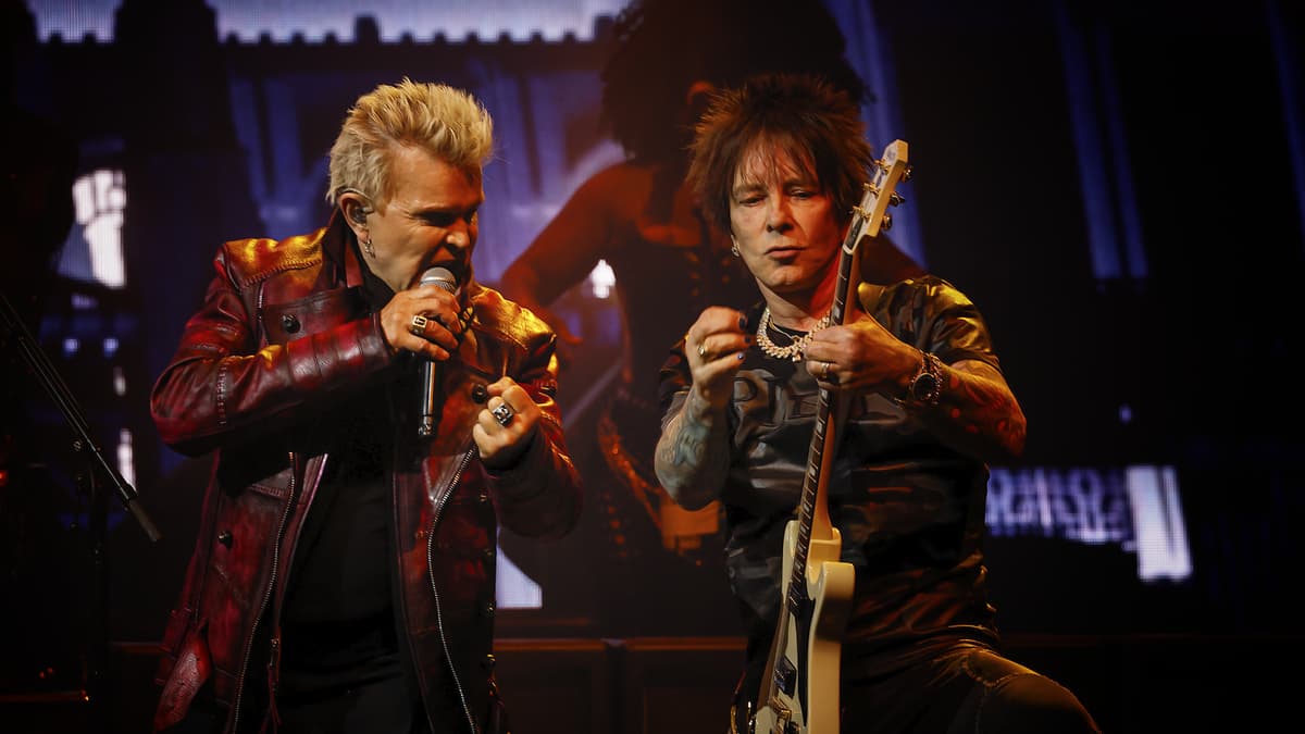 Billy Idol concert hero photograph