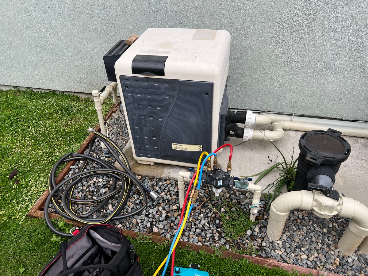 Pool system backflow preventer testing and certification