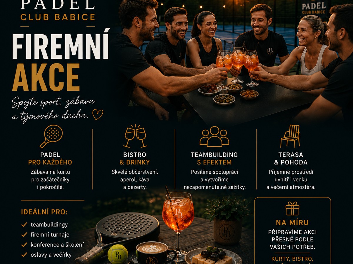 Firemní akce a teambuildingy v Padel Clubu Babice