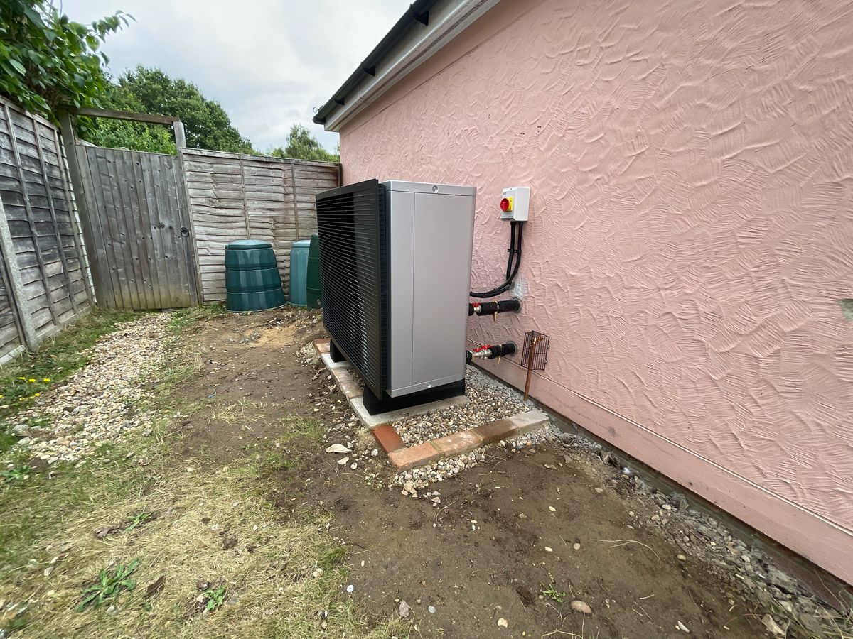 Before heat pump install — Detached home in Stanway