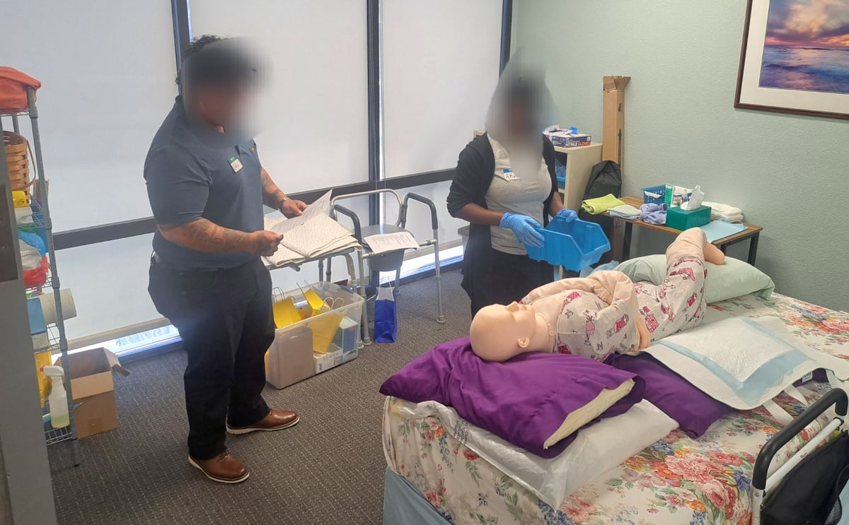 Coast Care caregiver training session, investing in professional excellence