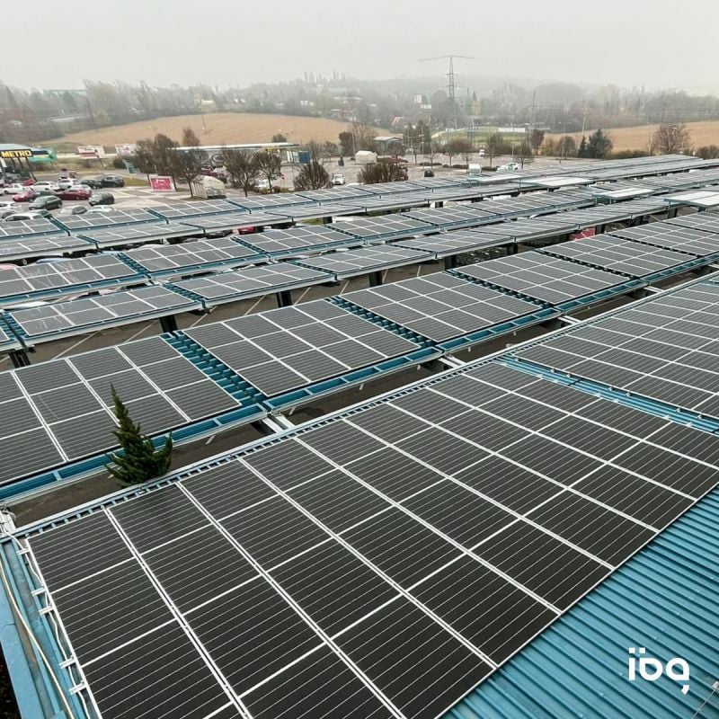 METRO Cash & Carry – Strešná fotovoltaická elektráreň, lokálny zdroj pre prevádzku METRO