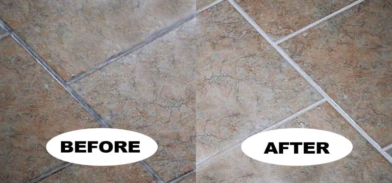 Grout Whitening Results