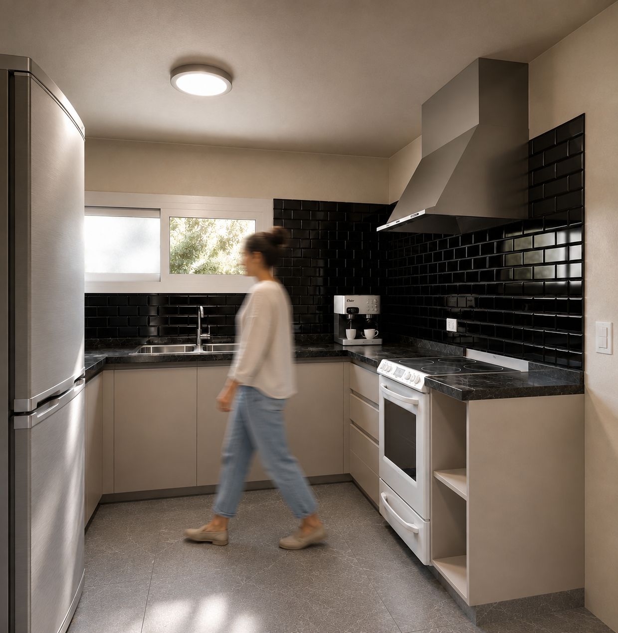 Cocina a medida — foto real, ambiente