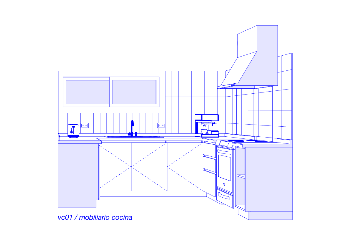 Cocina a medida — plano técnico vc01