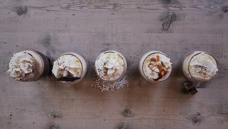 Hot chocolate served in a café near the Freia chocolate factory in Oslo