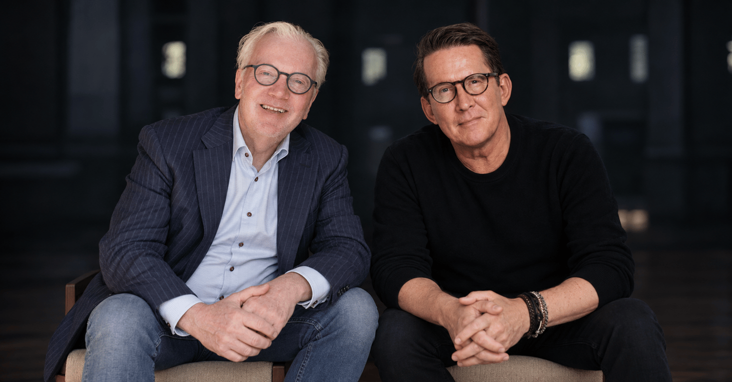 Søren Dahl og Thomas Bo Larsen i et studieportræt