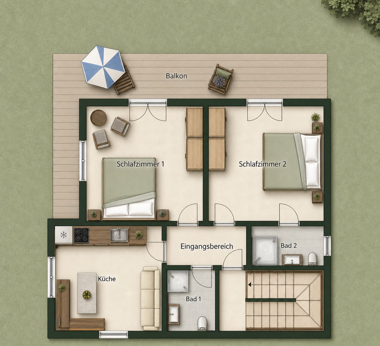 Grundriss Ferienwohnung St. Gallenkirch