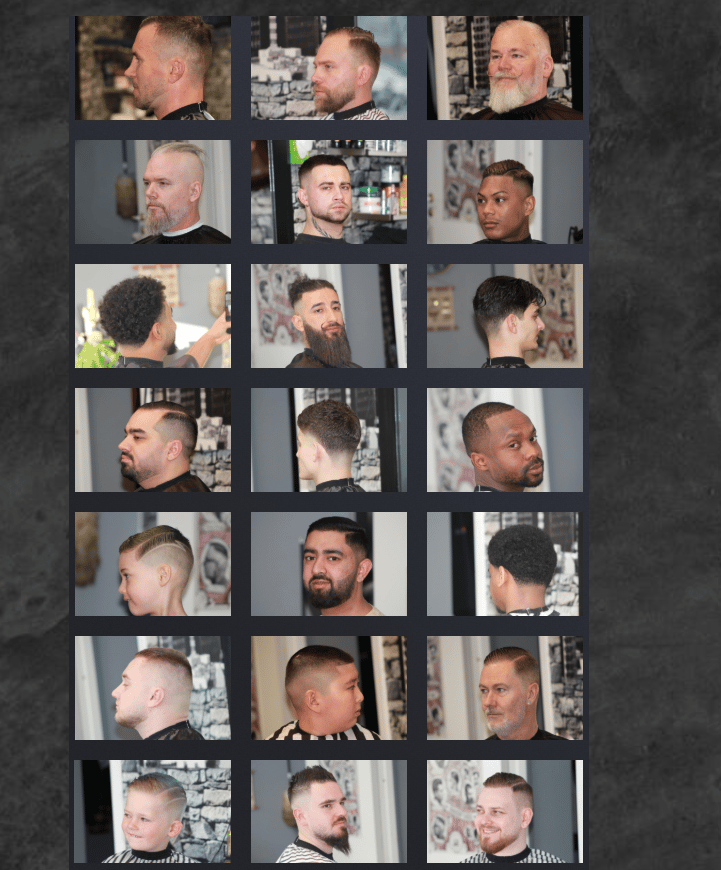 Galleri av klipp og fades utført hos King Barbershop i Drammen