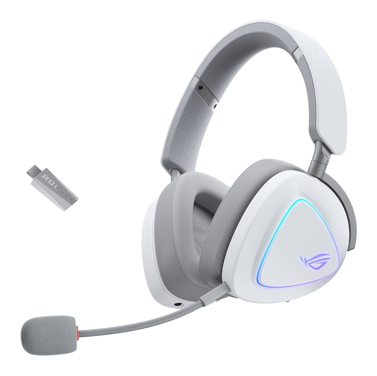 ASUS ROG Delta II – Bílá (Moonlight White)