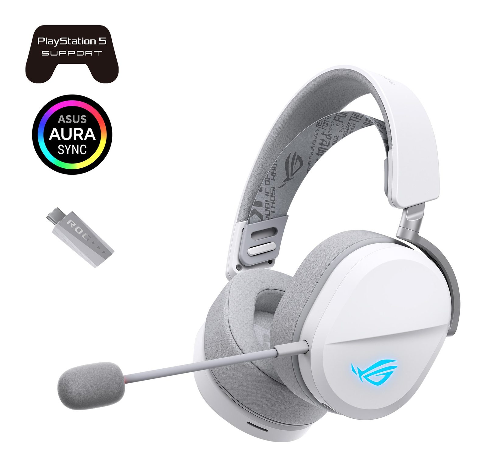 ASUS ROG Pelta – Bílá (Moonlight White)