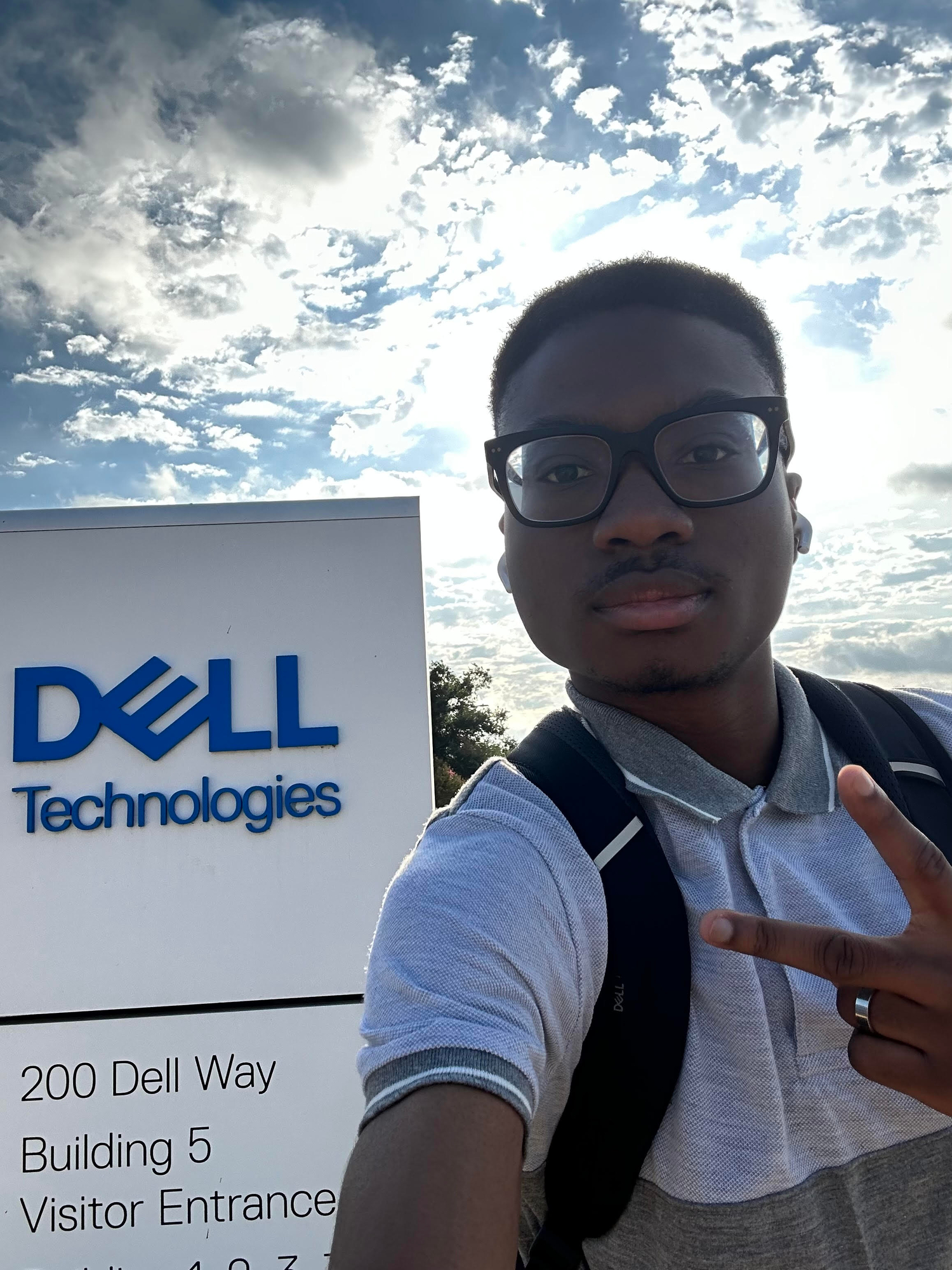 Anthony Aiyedun at the Dell office