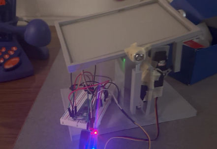 Ball balancing platform built prototype
