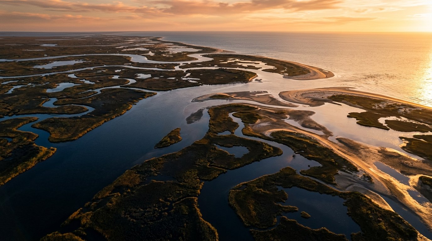 Texas landscape and waterway representing statewide service area