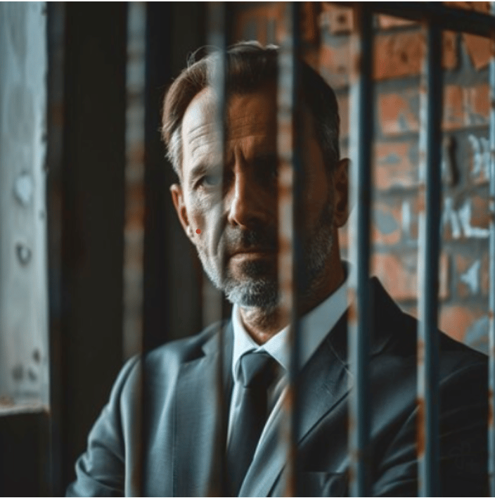 Executive behind bars