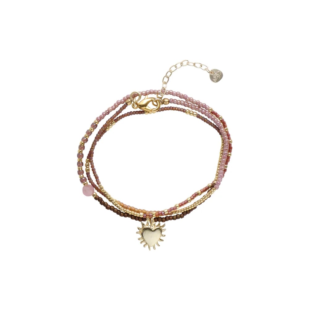 Adventurous Rozenkwarts Ketting – Goudkleurig