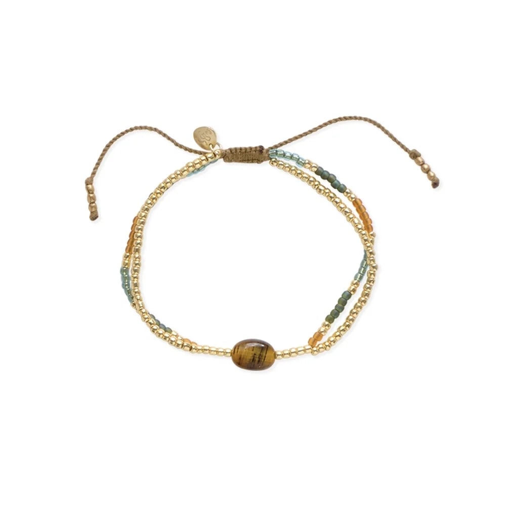 Shining Tijgeroog Armband – Goudkleurig