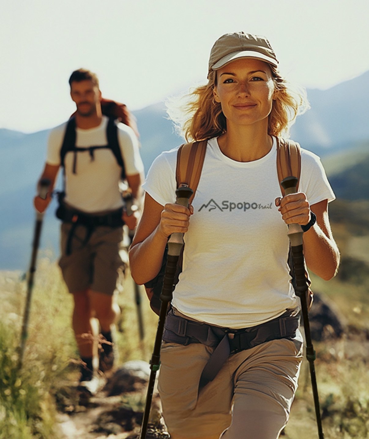 SpopoTrail teleskopické trekingové hole — detail