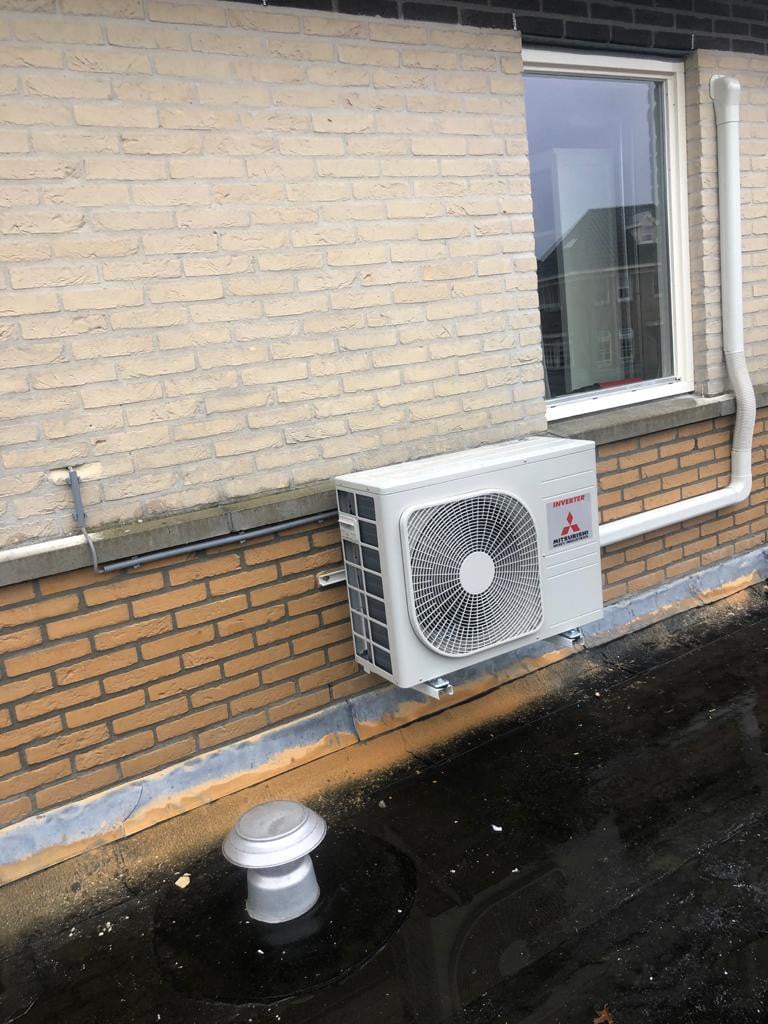 Gevelplaatsing Buitenunit