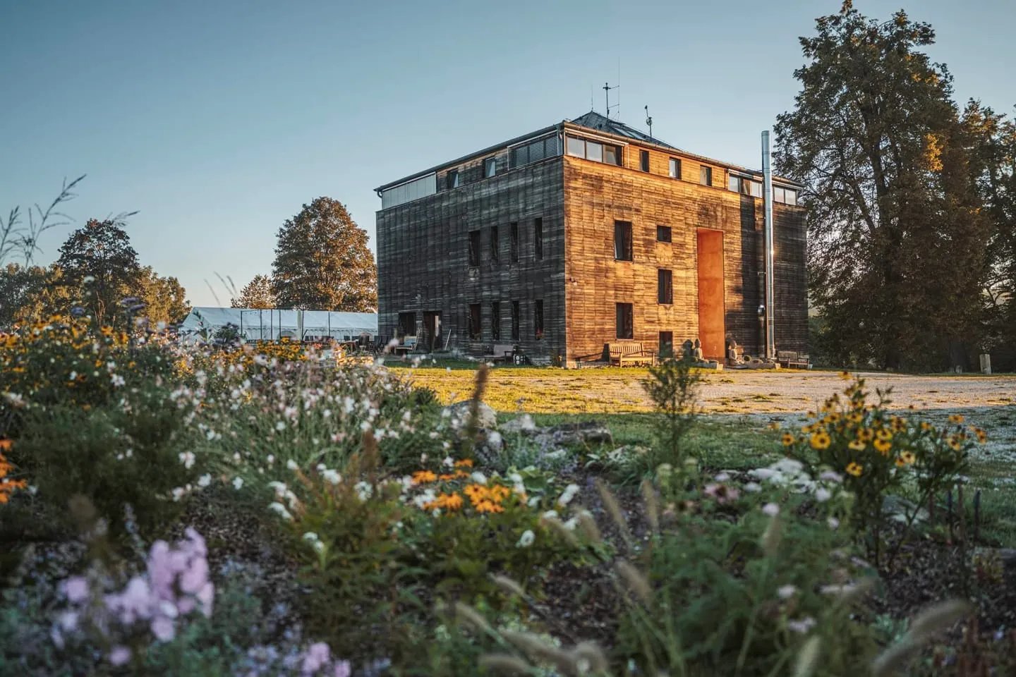 Retreat centrum Boží — letecký pohled