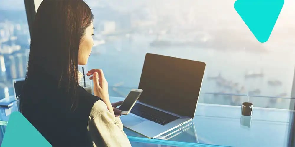 Professional translator workspace