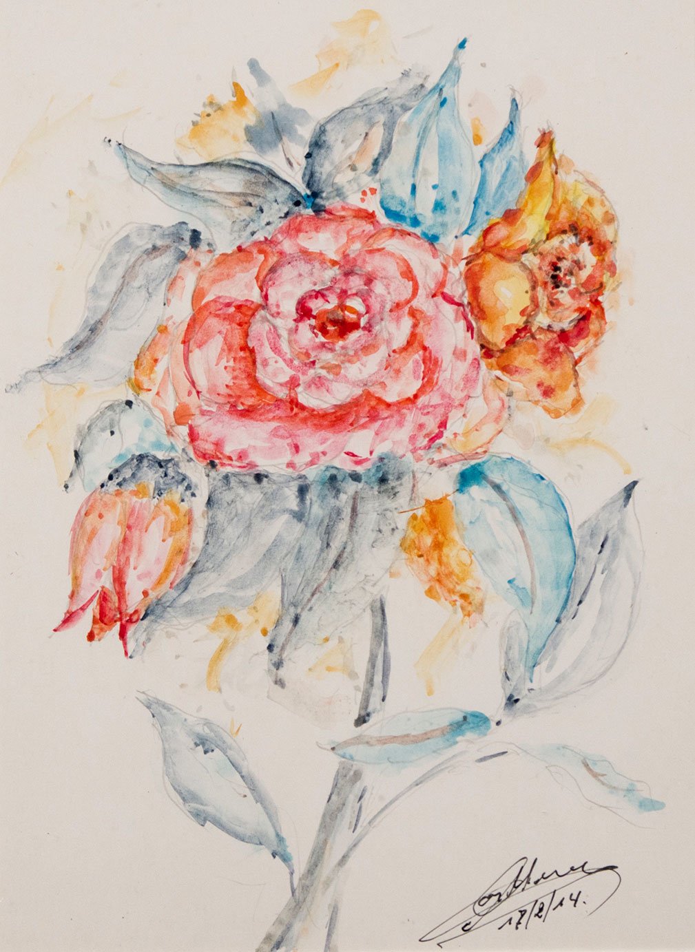 Bloemenbroche