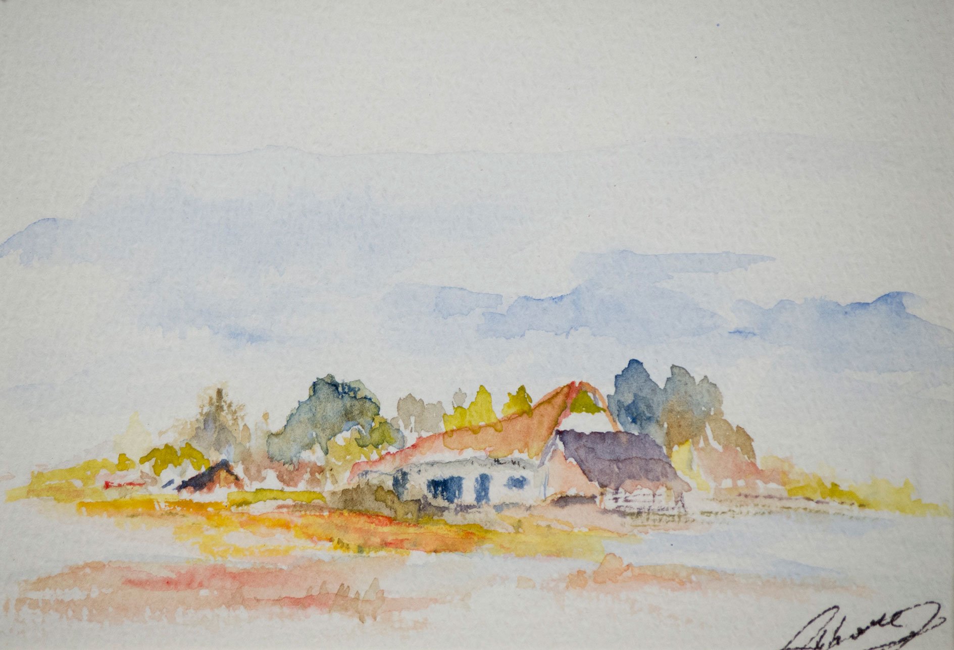 Boerderij in open veld