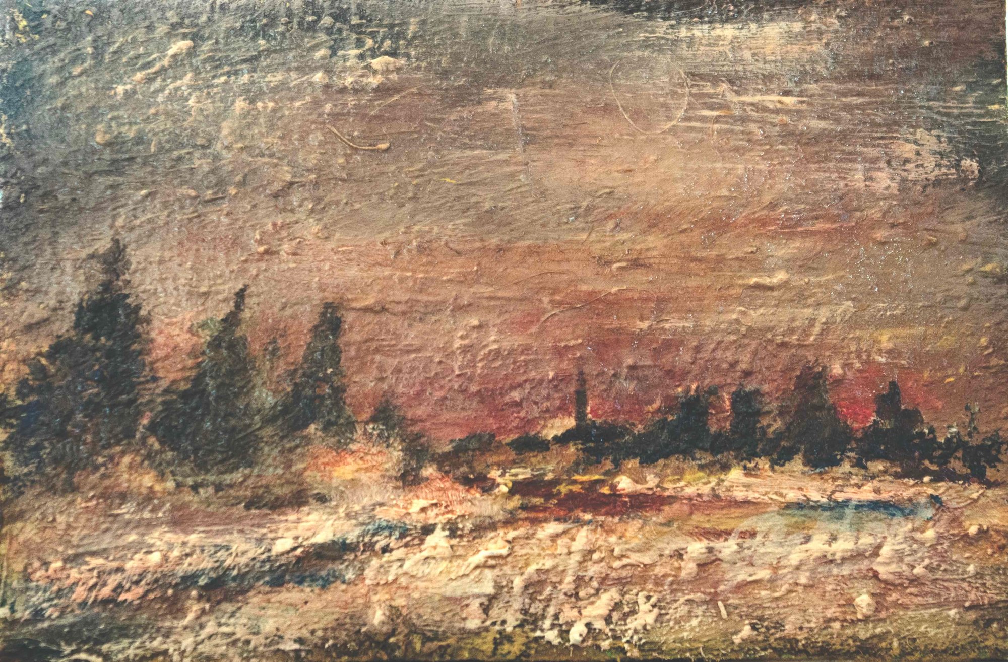Kleurrijk landschapje I