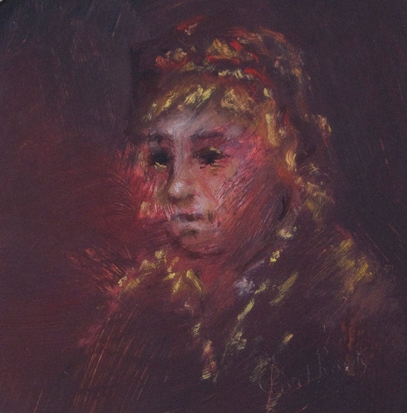 Vrouw in rood