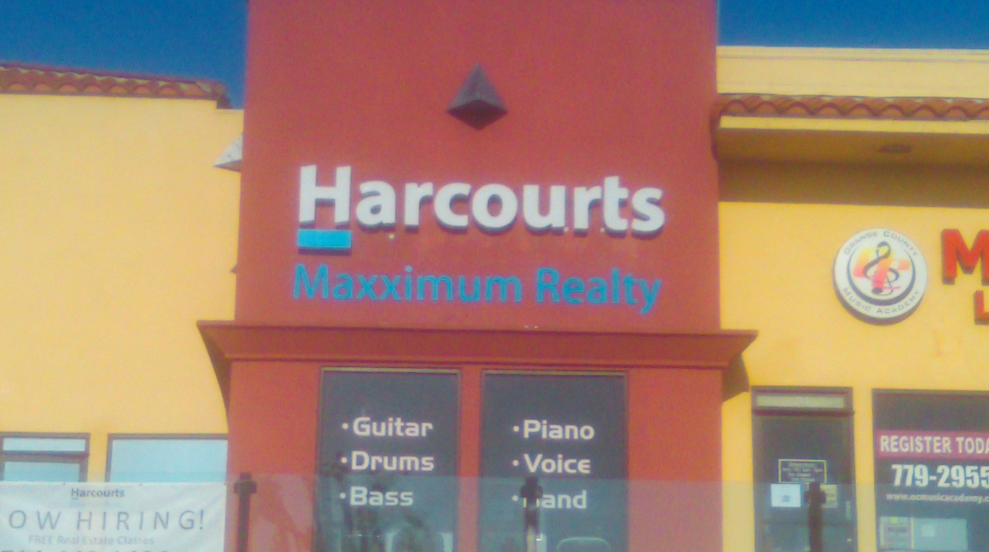 LED channel letters installed on commercial real estate storefront