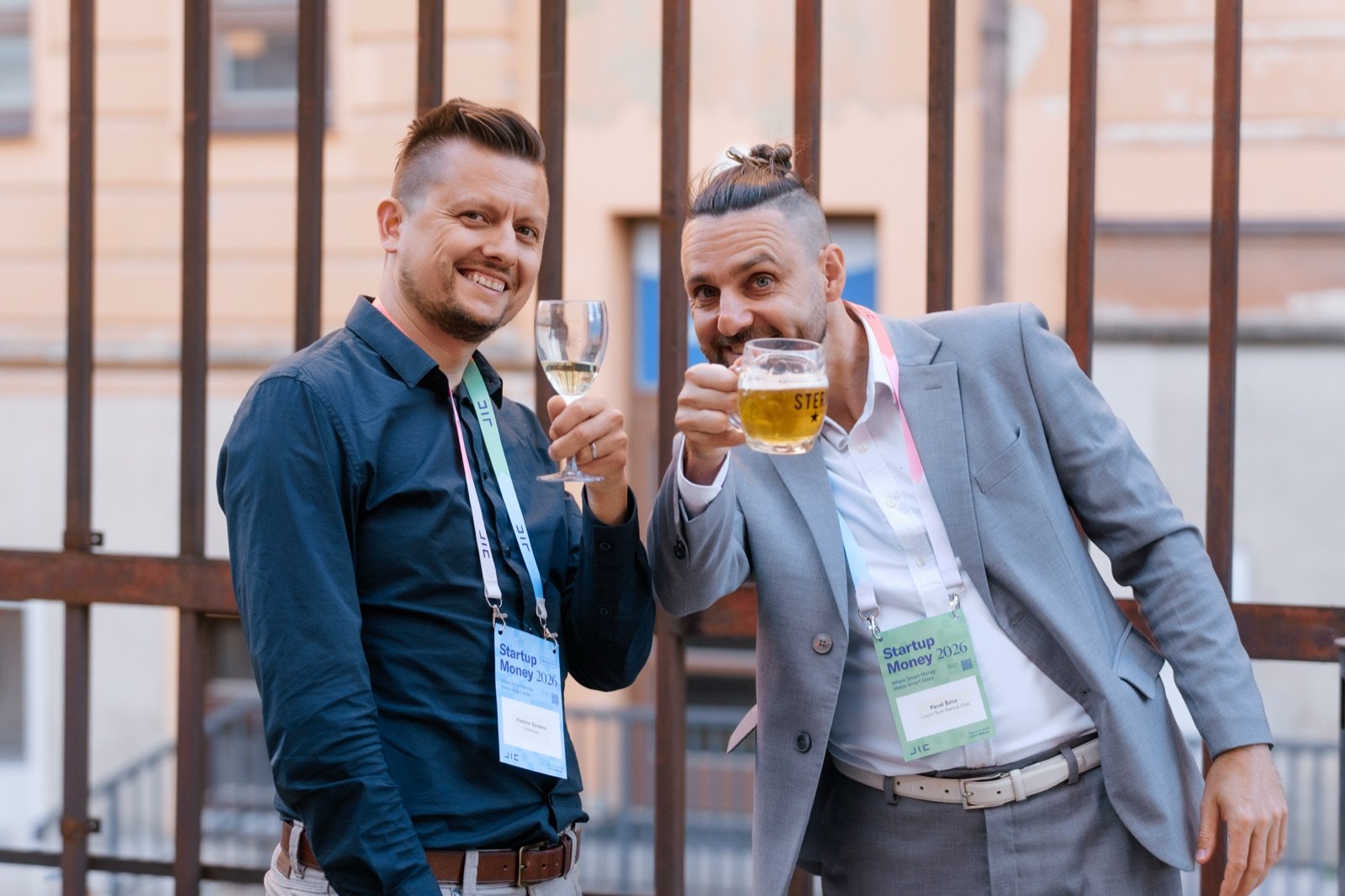 Networking at Bridges 2026 outdoor reception