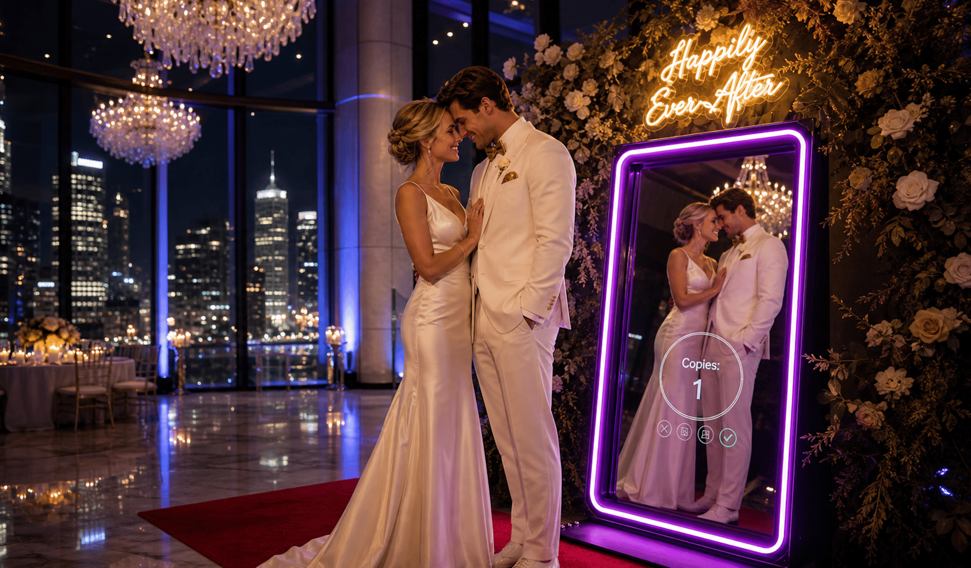 Mirror Booth fra MindeMagi – Danmarks smukkeste photo booth