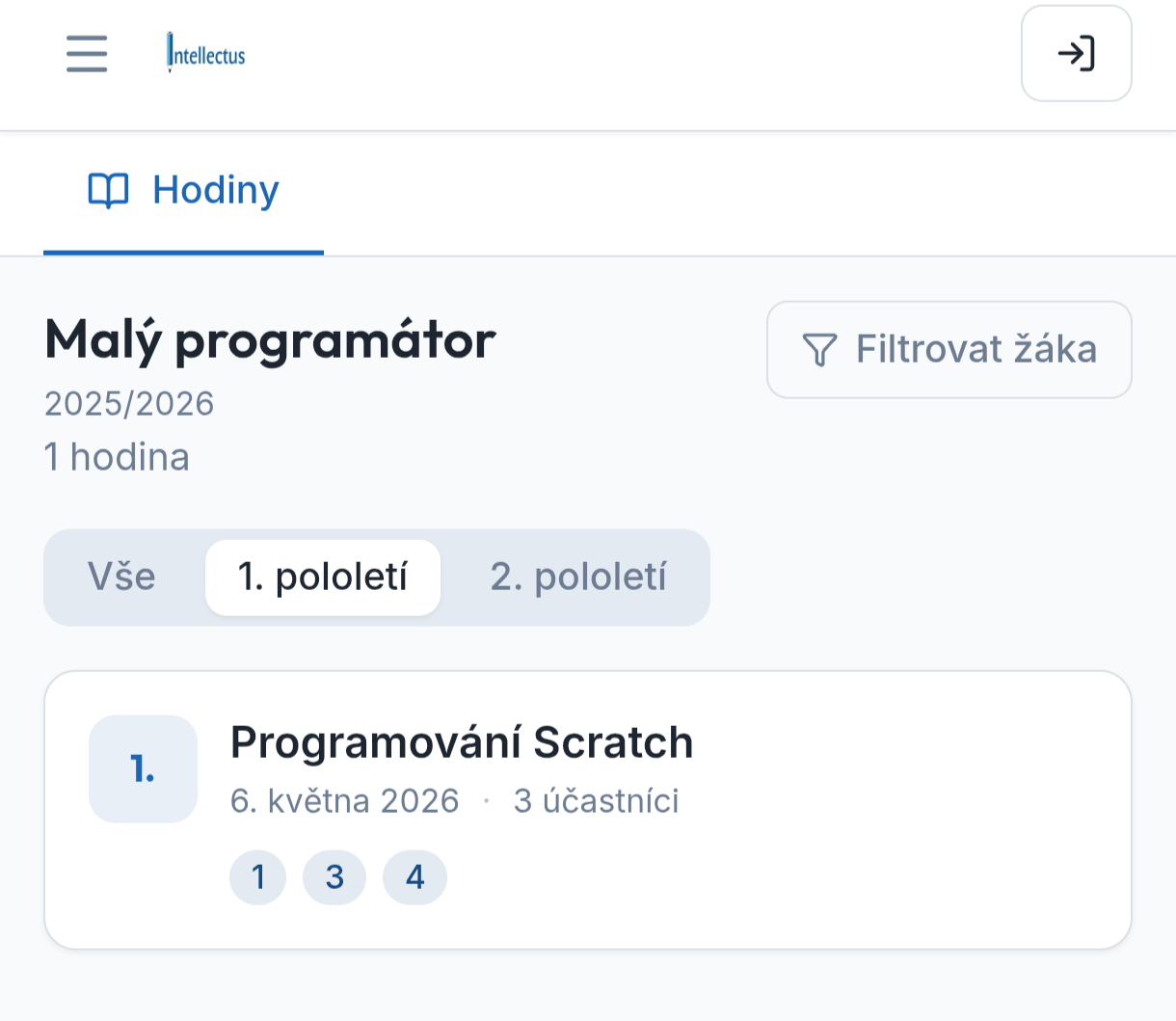 Elektronická třídní kniha — Intellectus